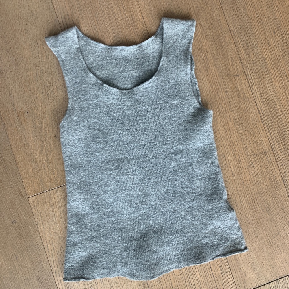 Vivienne Westwood 2018 Brand New 100% Lana Wool Minimilism Tank Crop Top